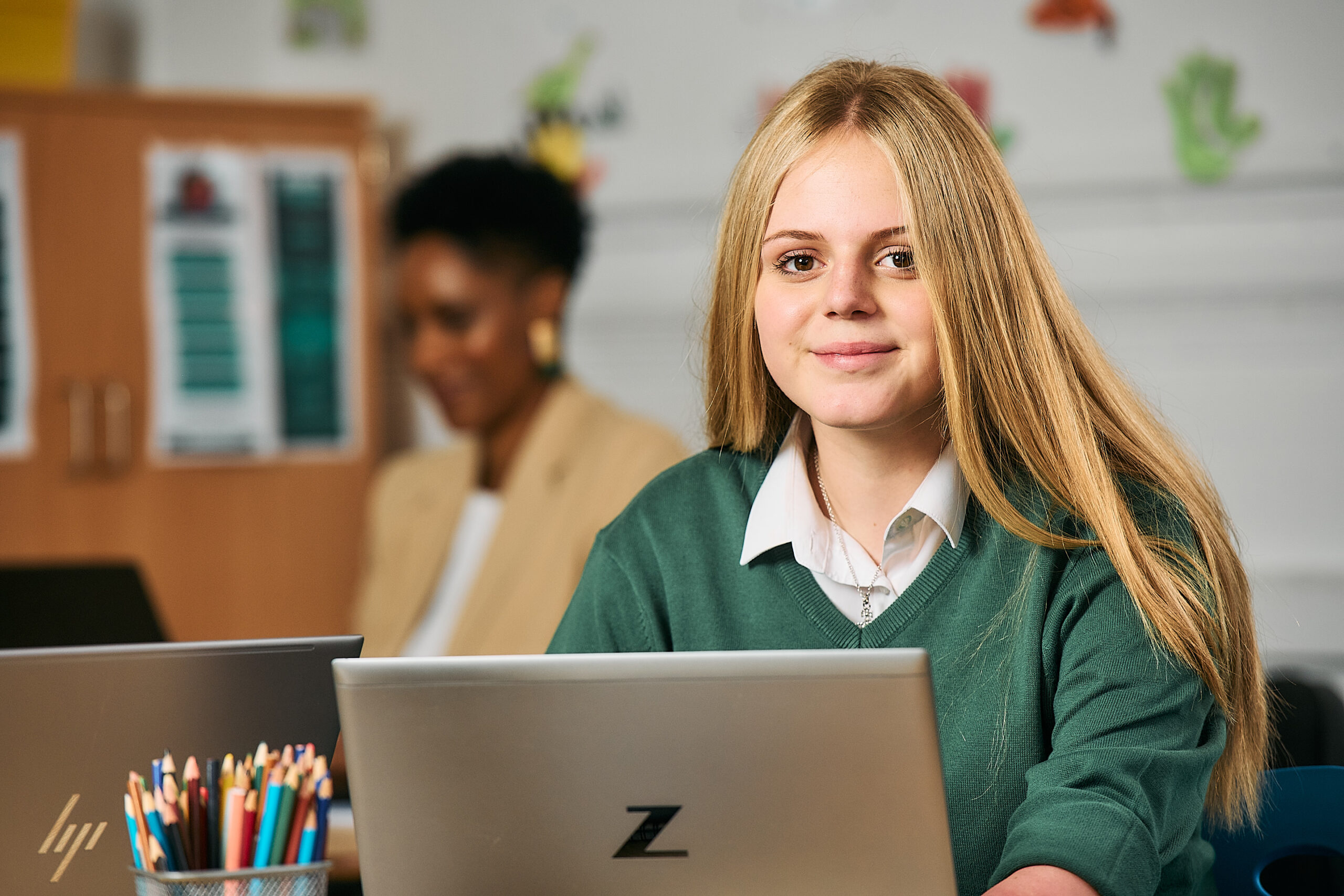 A student at The Norwood School engages confidently with online learning through Academy21’s flexible provision. Supported by an ELSA and tailored teaching, she represents a success story of overcoming emotionally based school avoidance and reconnecting with education in a way that works for her.